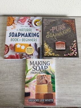 Soap Making Book Lot of 3 Natural Soapmaking Beginners Pure Making Scratch DIY